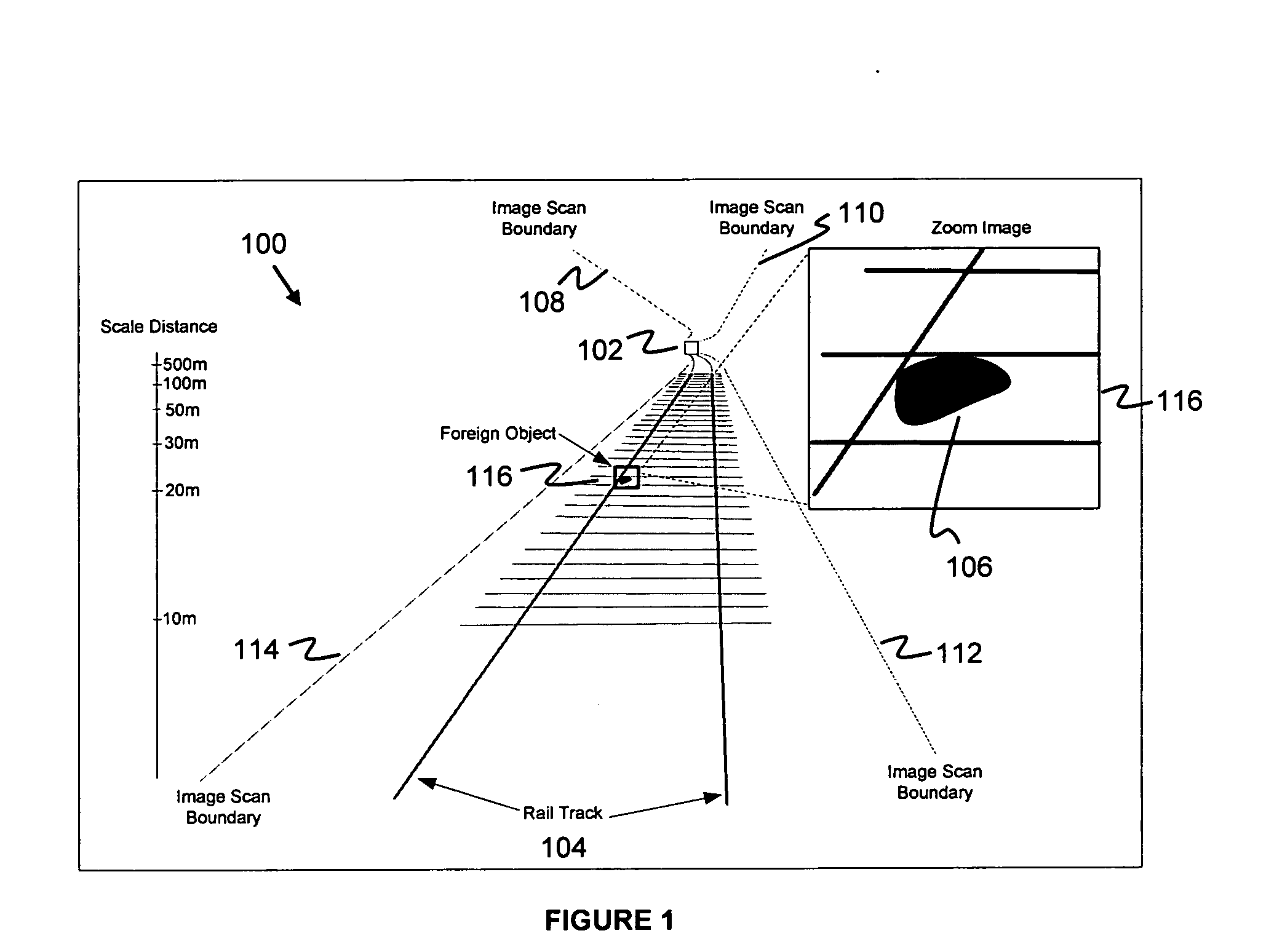 Method and system for rail track scanning and foreign object detection