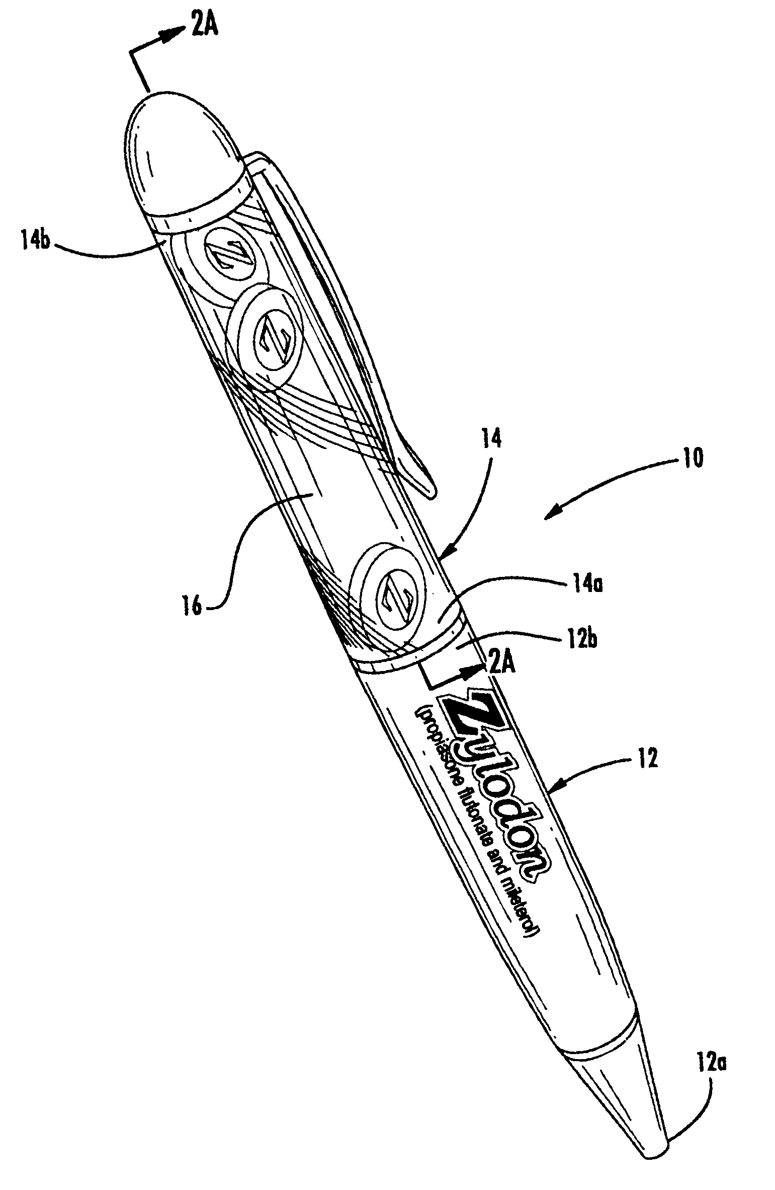 Writing instrument with fluid-containing barrel
