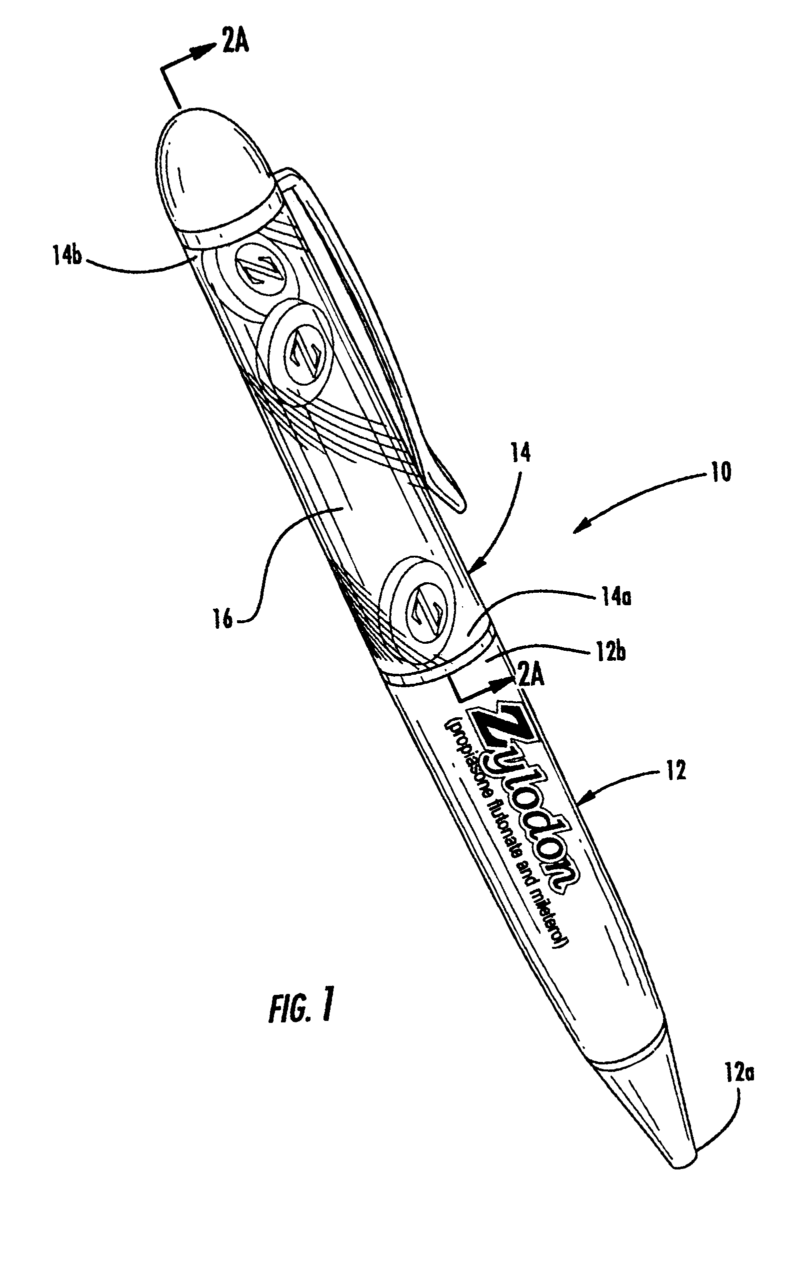 Writing instrument with fluid-containing barrel
