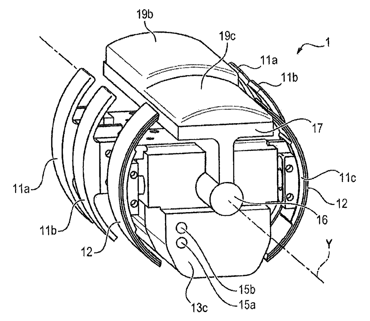 Vibration dampening device for the manufacture of a rotor