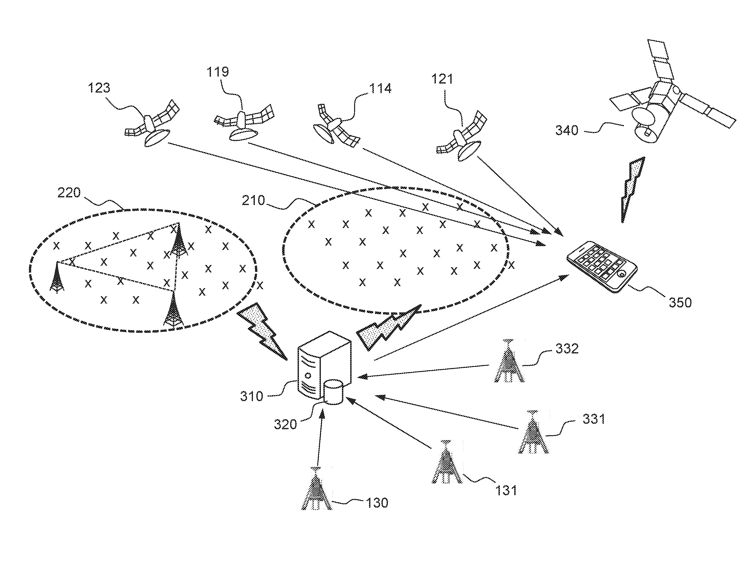 GNSS receiver with an on-board capability to implement an optimal error correction mode