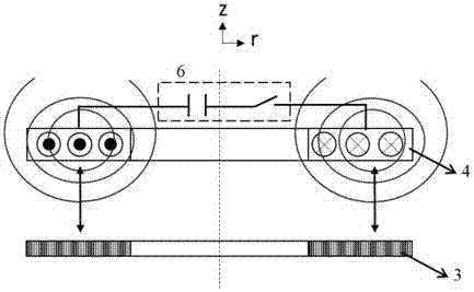 Electromagnetic repulsive force edge pressing method and device based on inertial confinement