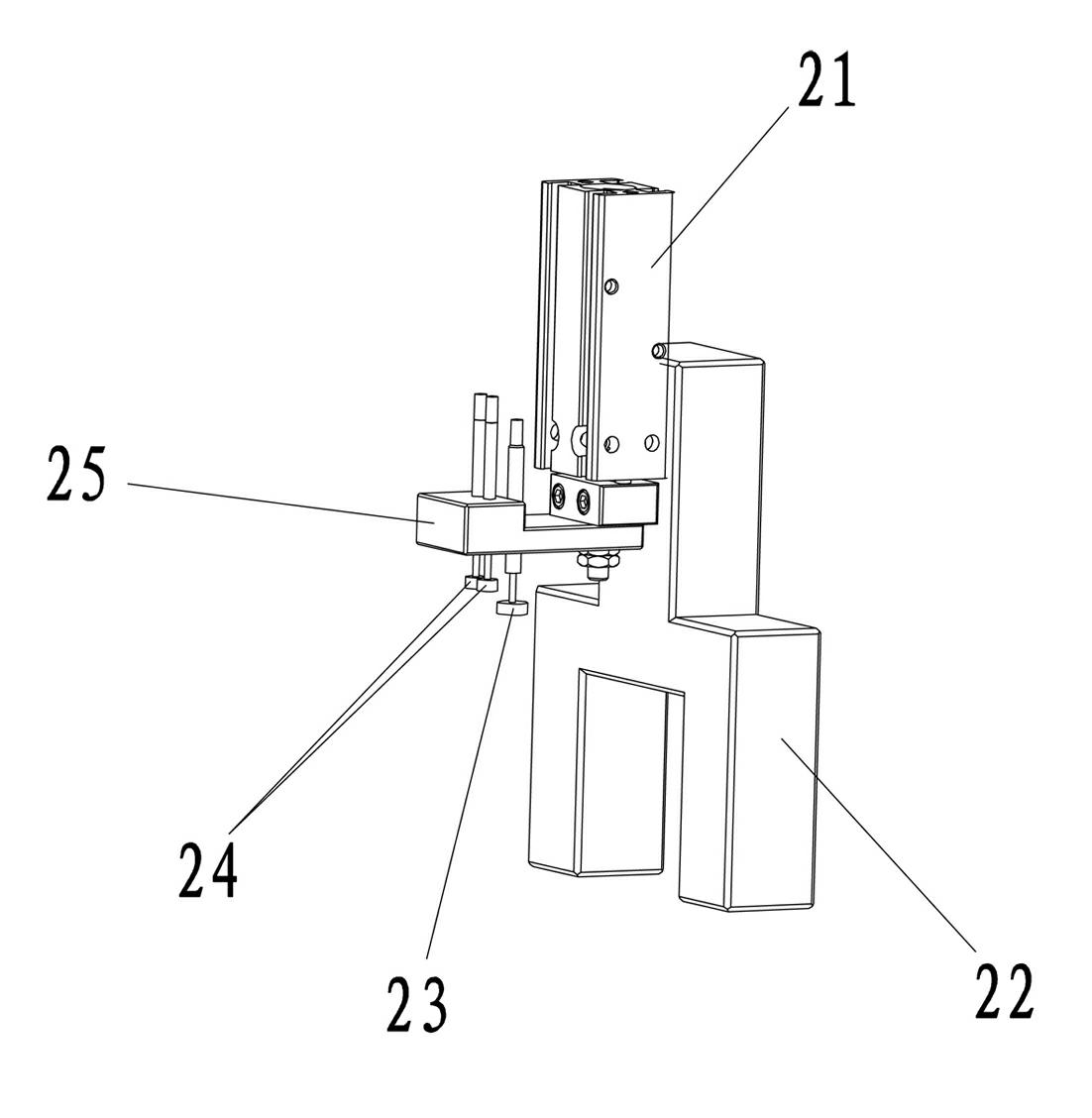 Electronic detection device for detecting over-travel value of finished product relay