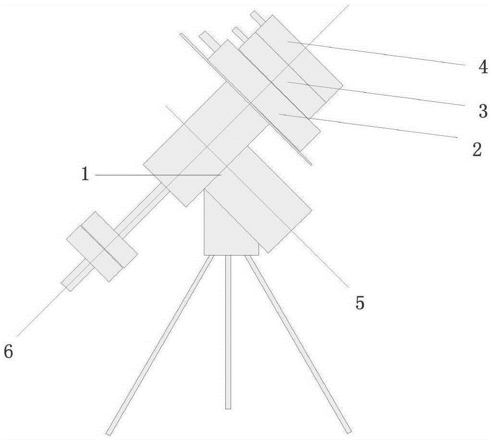 Optical axis consistency calibration method for multi-optical axis ground star observation system