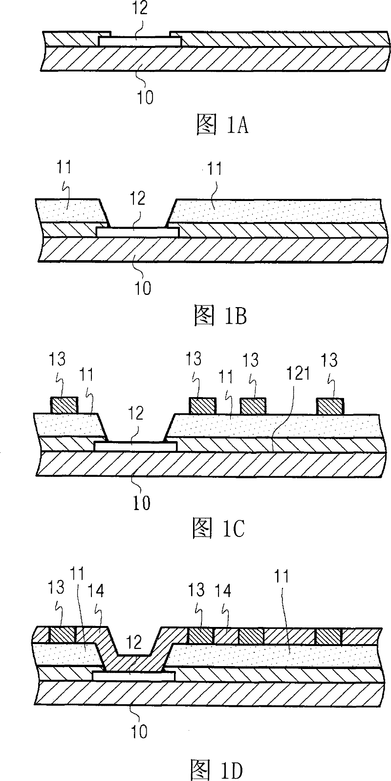 Structure for sensing wafer, wafer-class sensing assembling structure and method for producing same