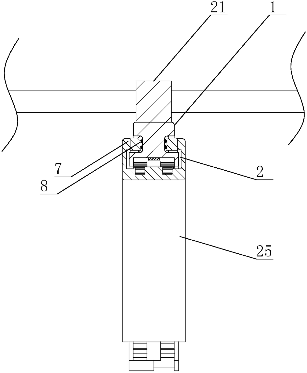 High-voltage line insulator automatic cleaning tool