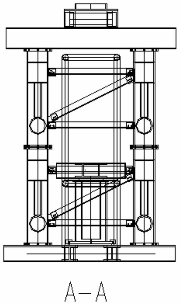 A hydraulic jacking system and construction method for adding knots at the bottom