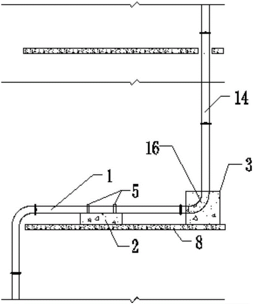 Installation method of concrete conveying pump pipes of super high-rise building