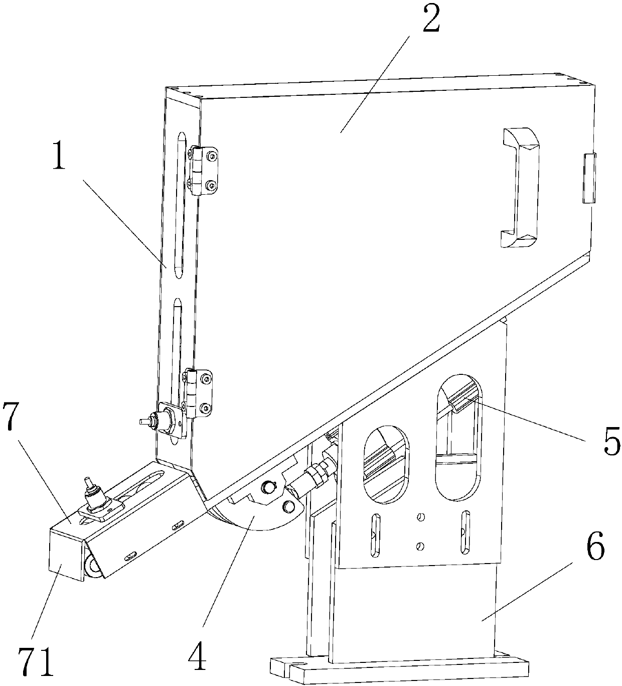 Piston pin material bin for piston assembling machine