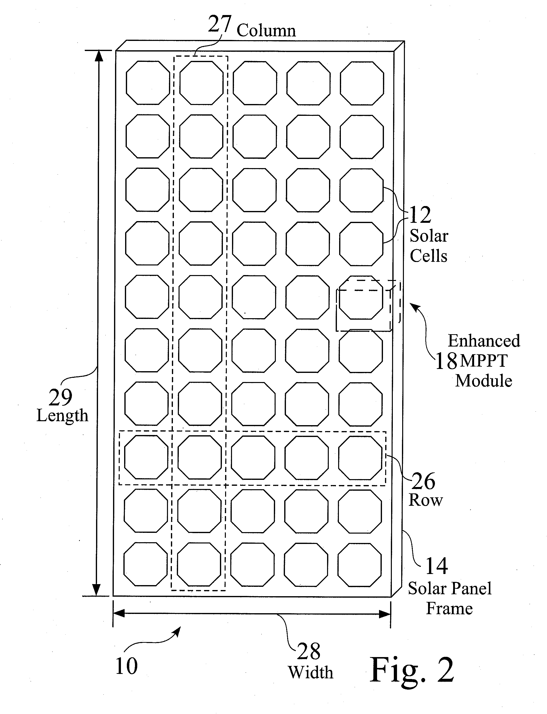 Distributed maximum power point tracking system, structure and process