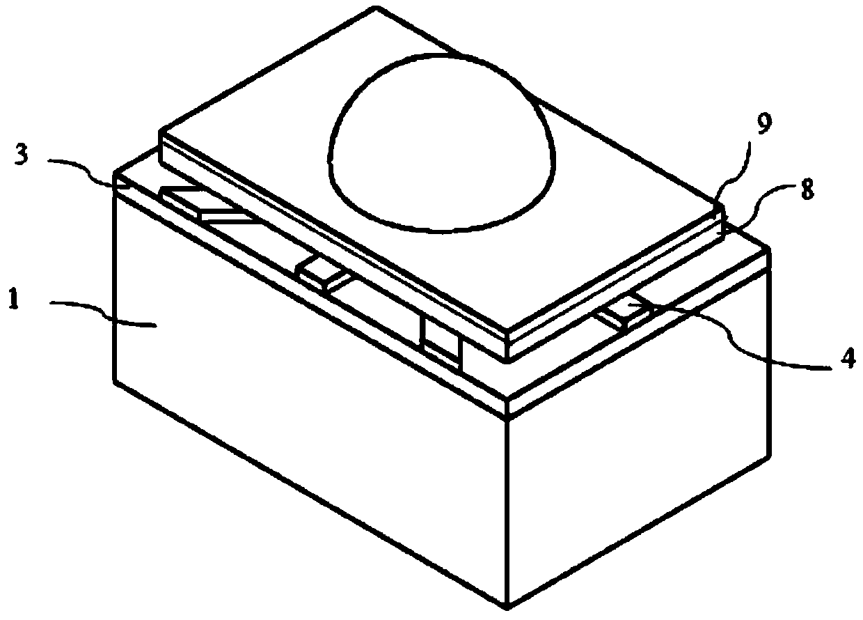 Miniature blow-molding semispherical resonator gyroscope and preparation method thereof