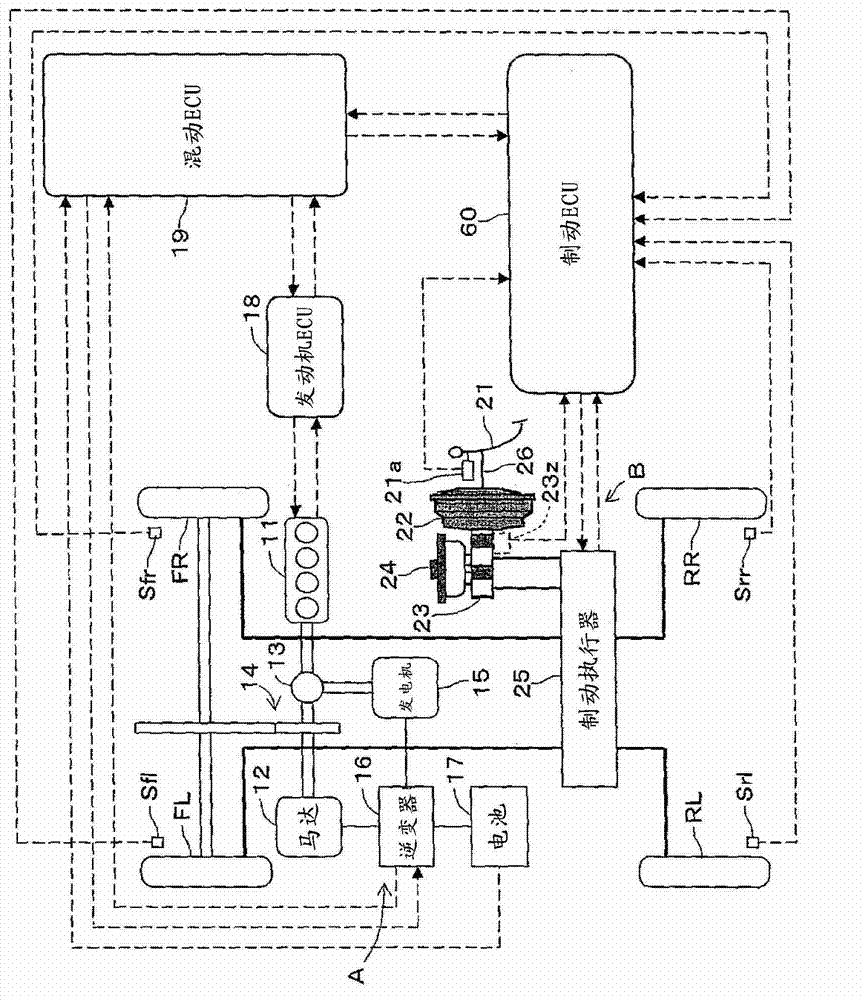 Vehicle brake device