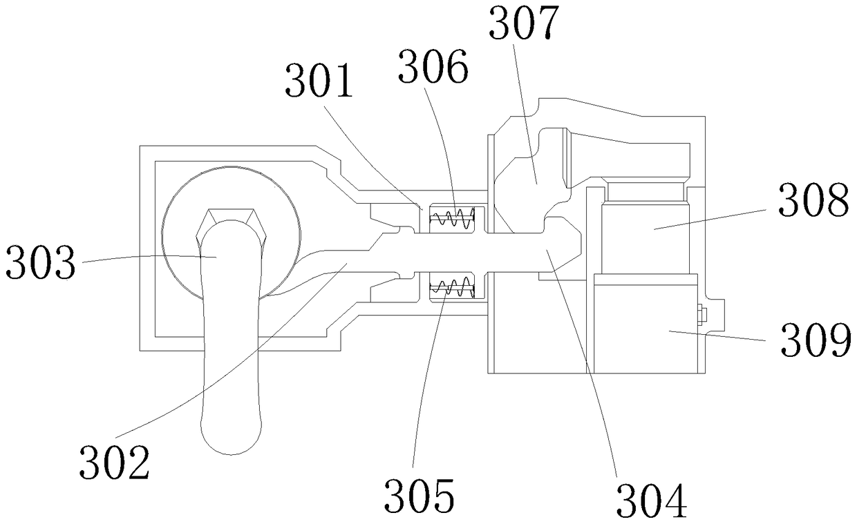 A Locking Mechanism for Double Doors of Machining Center