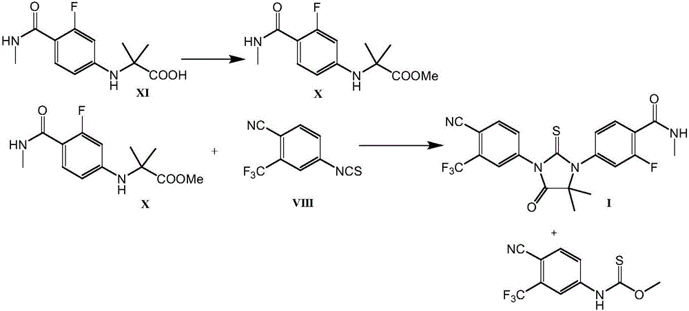 A process for producing enzalutamide