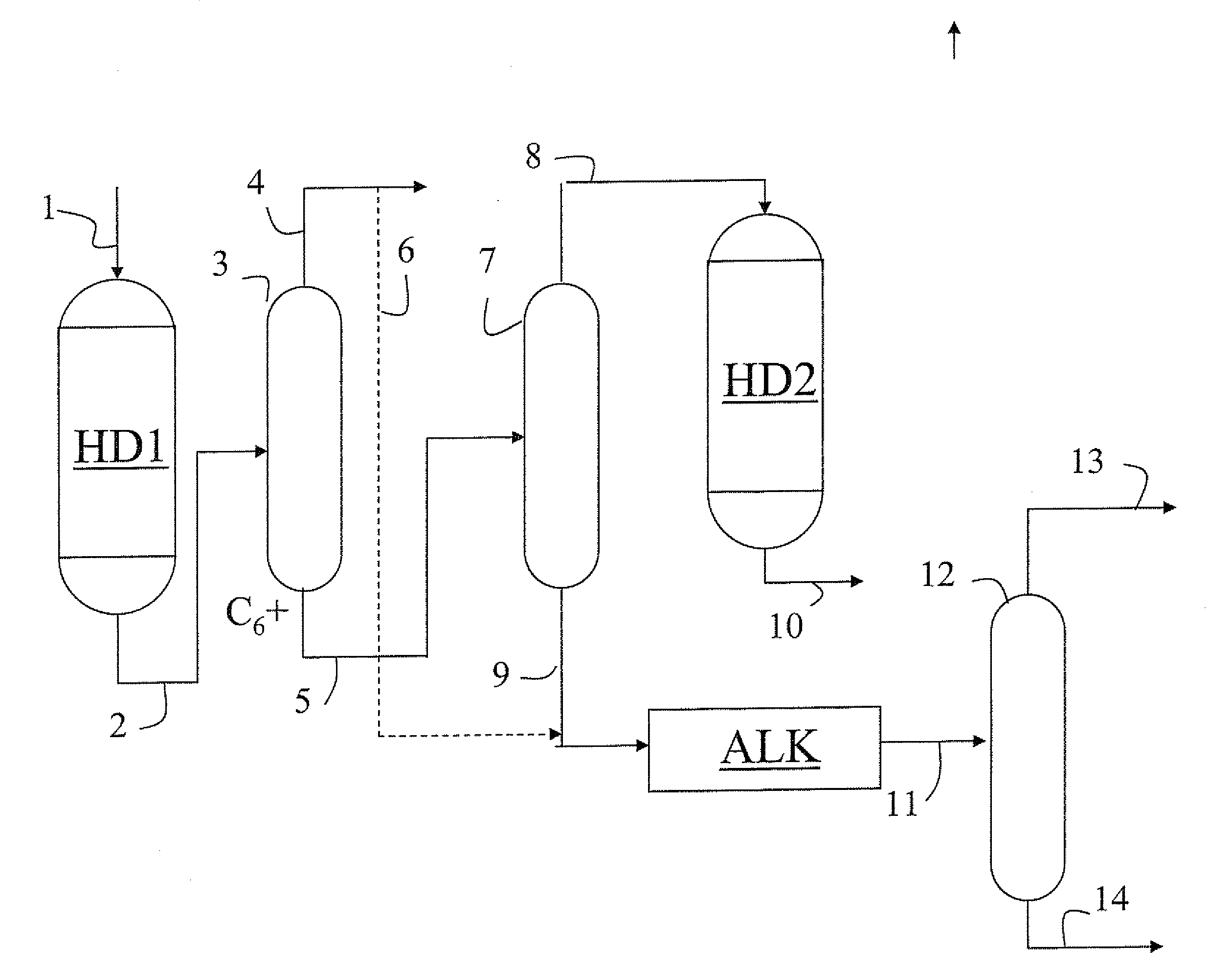 Method for desulfurizing hydrocarbon fractions from steam cracking effluents