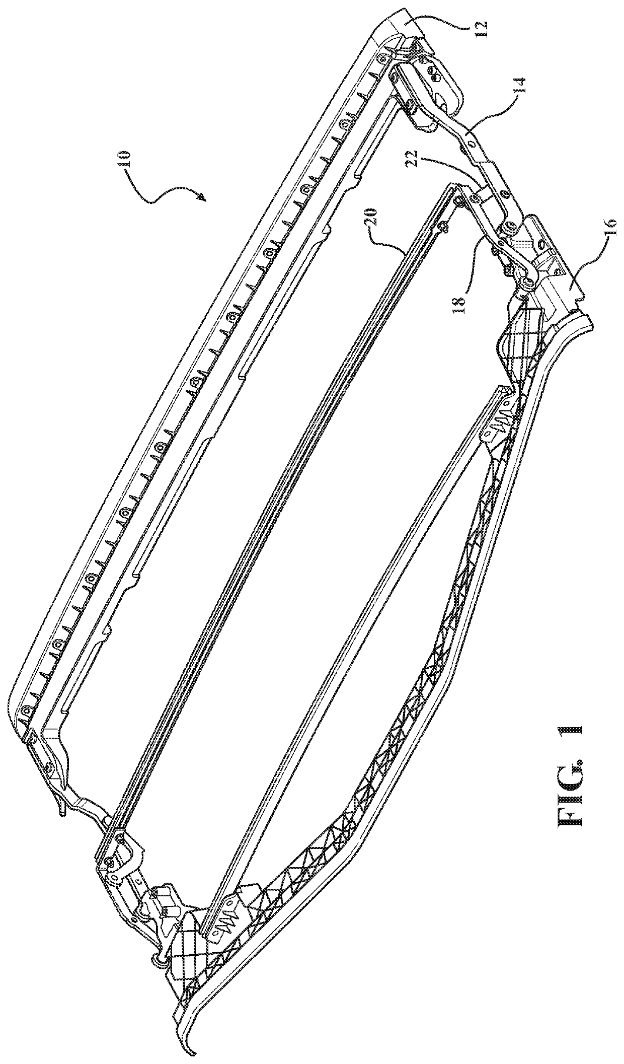 Soft front cockpit cover with unconnected 2 bow system