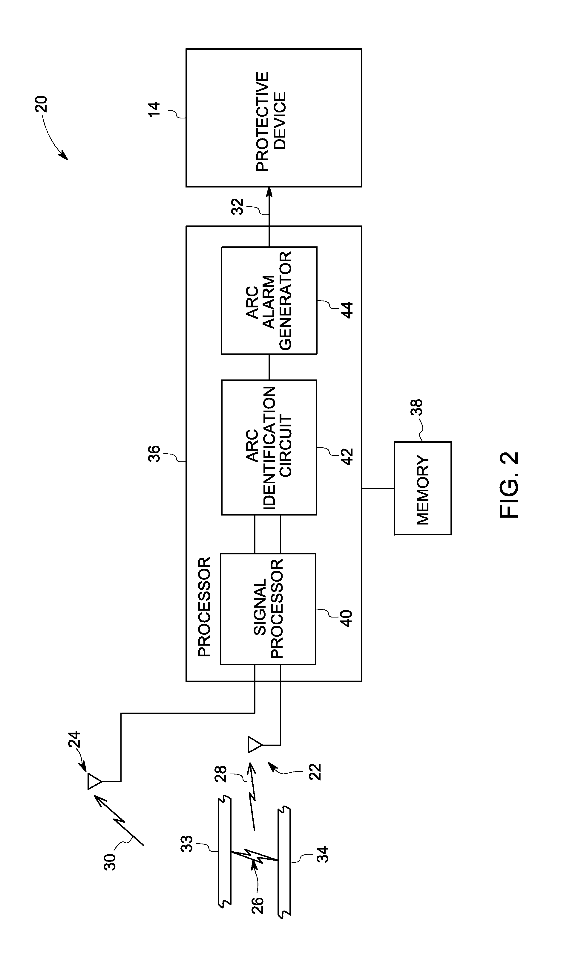 Arc detection system and method
