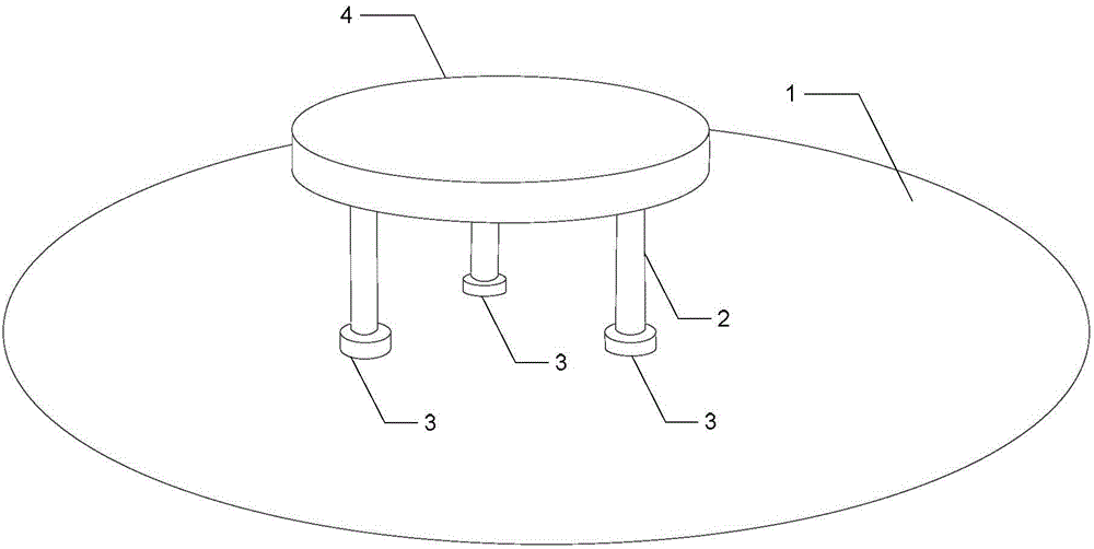Leveling method for multi-shaft support air-floating platform based on capacitive sensors