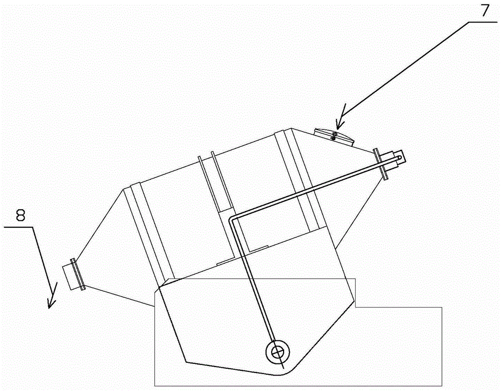 Two-dimensional vacuum drying mixer