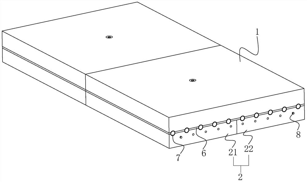 Impact-resistant and wear-resistant fabricated concrete road and construction method thereof