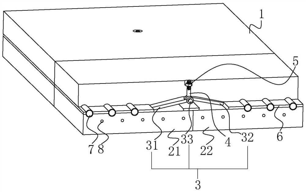 Impact-resistant and wear-resistant fabricated concrete road and construction method thereof