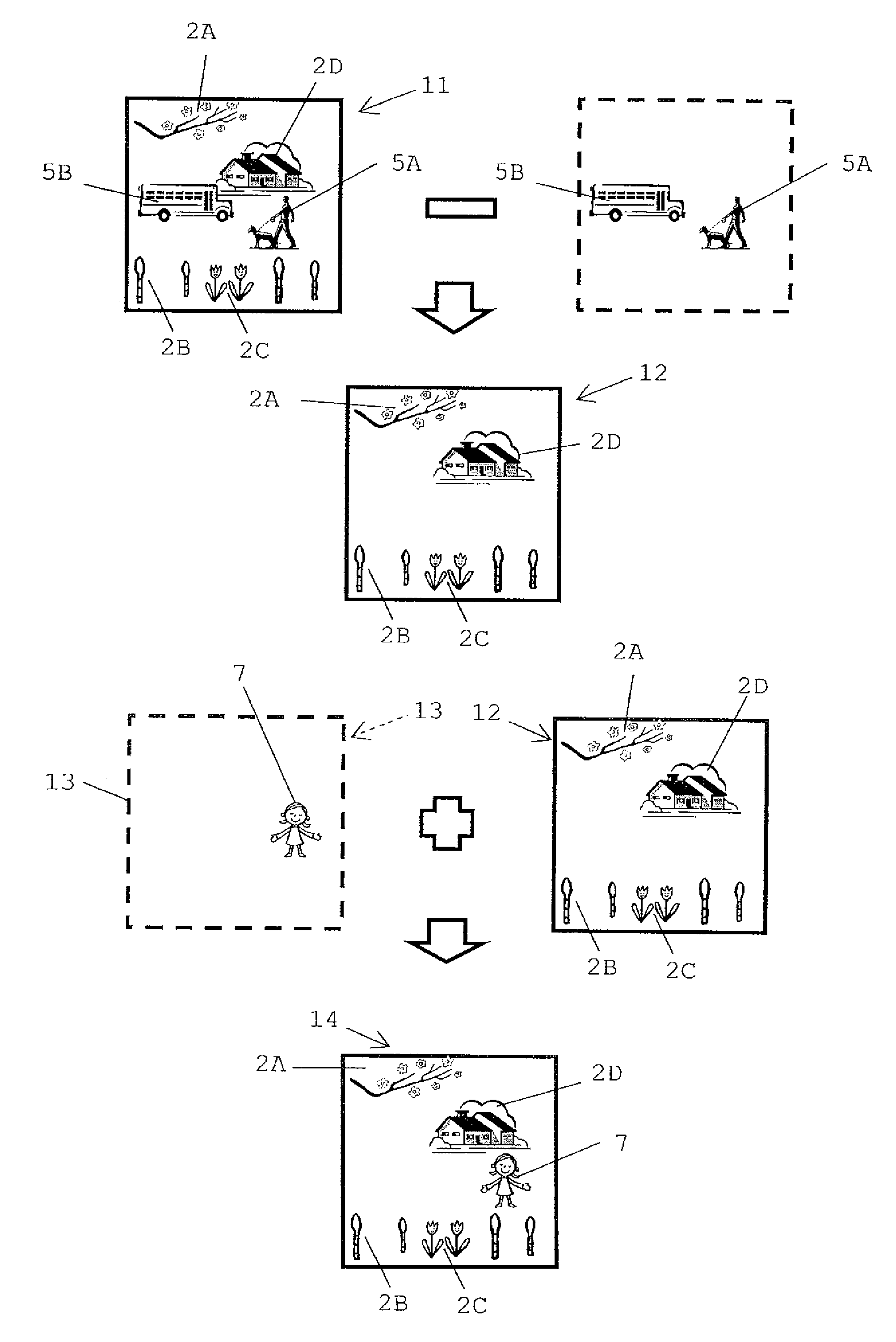 Method for generating background image and system for generating background image