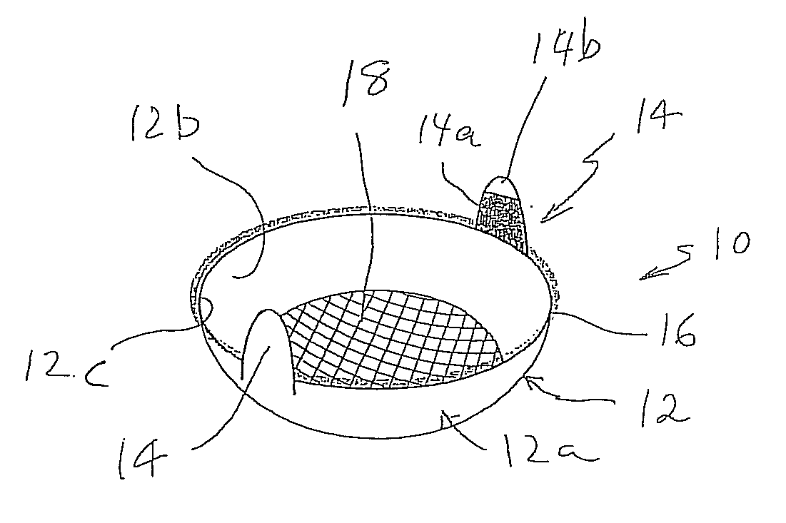 Disposable absorbent device for post-urinary drip and dispenser for the device