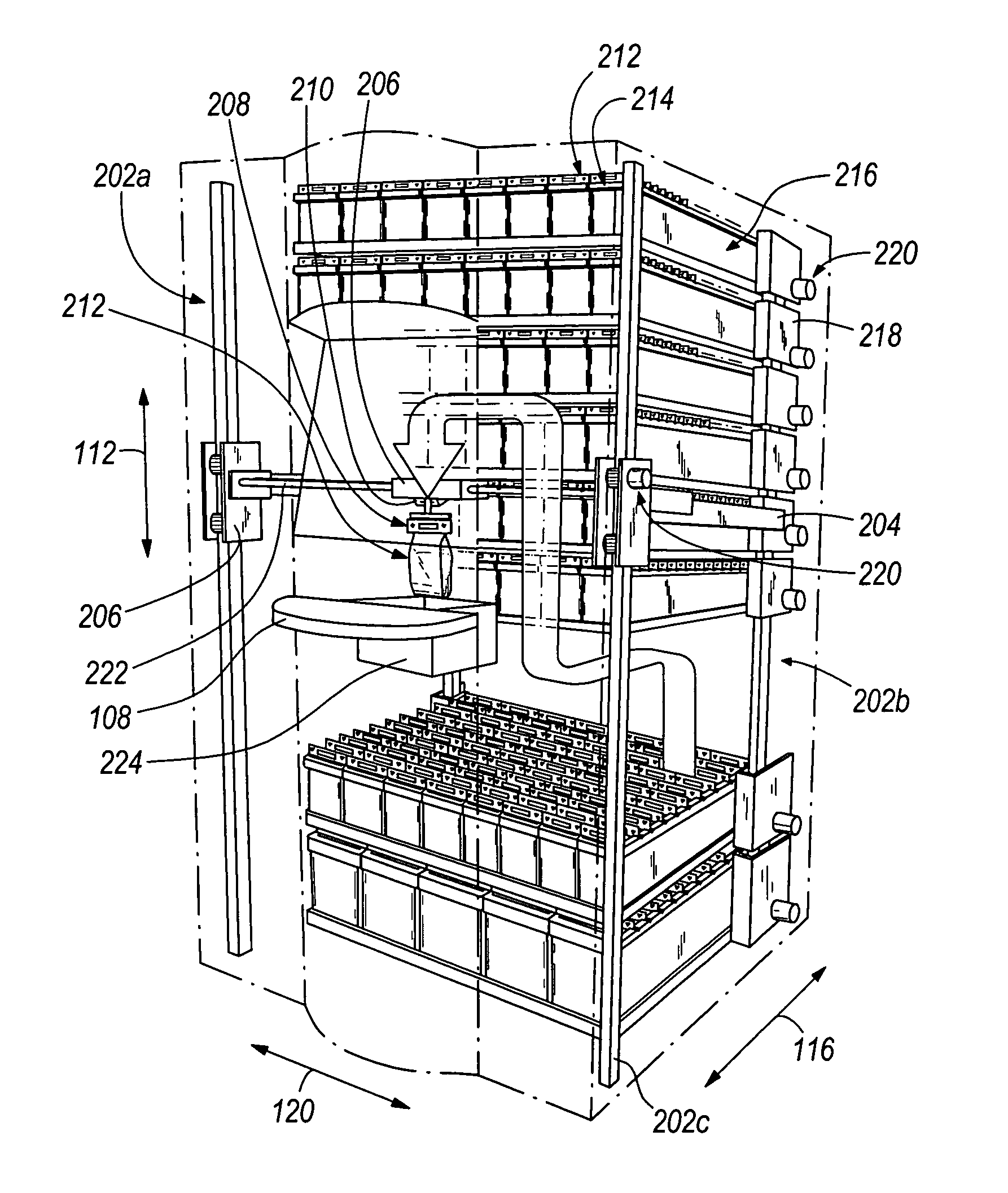 System and method for providing a random access and random load dispensing unit
