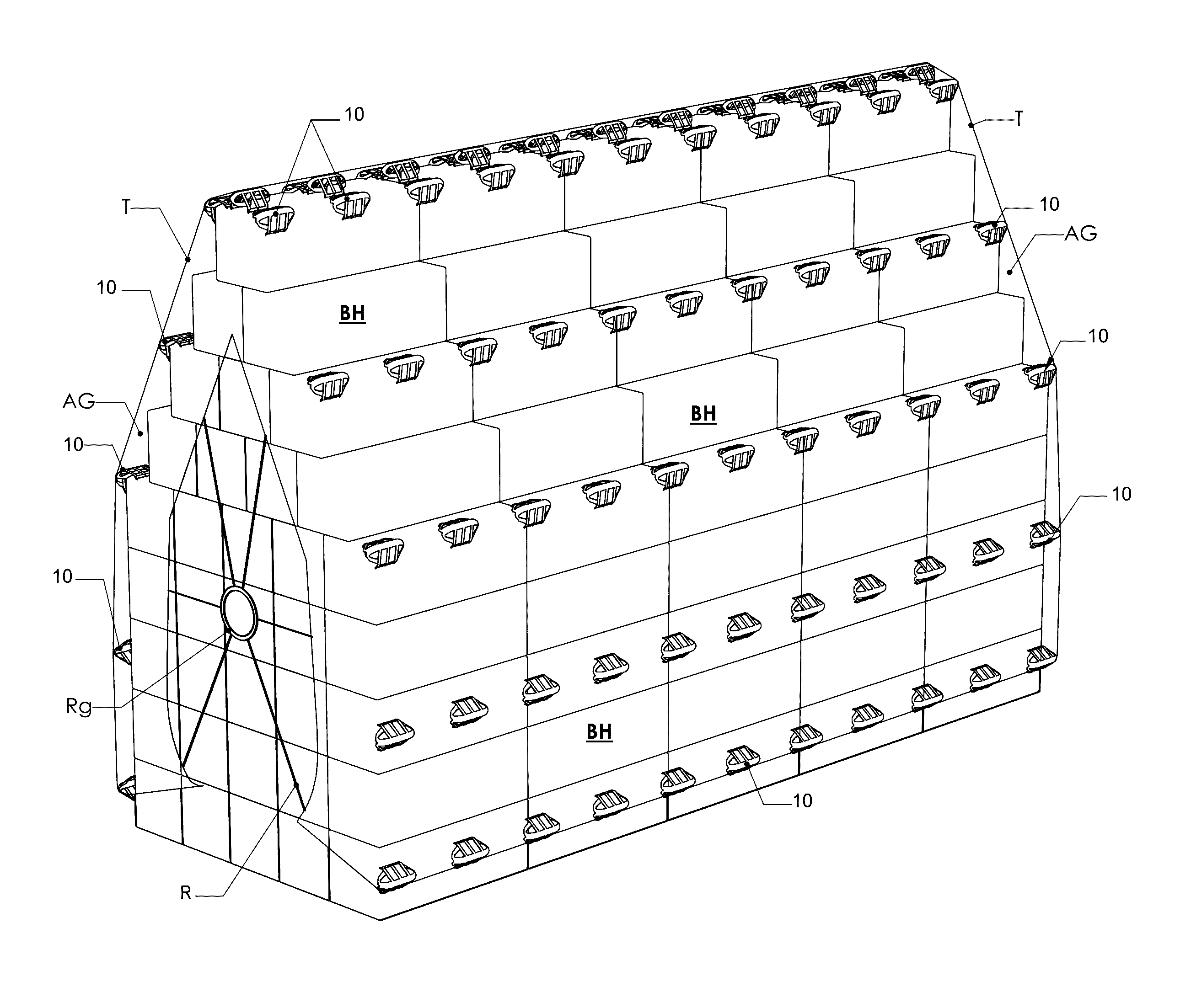 Bale spacer device, bale ventilation system, and methods of use