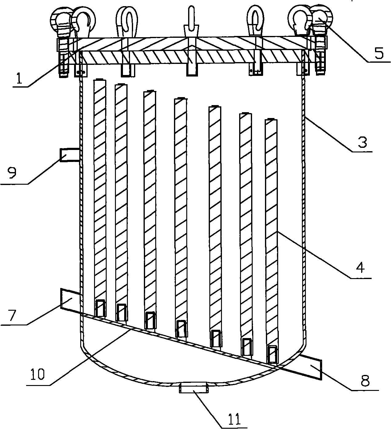 Improved structure of filter vat