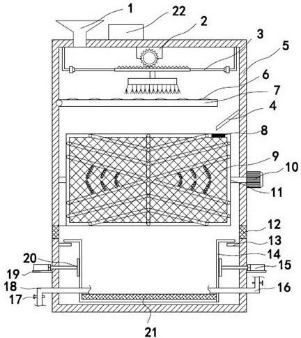 Shell and meat separation device for aquatic product processing