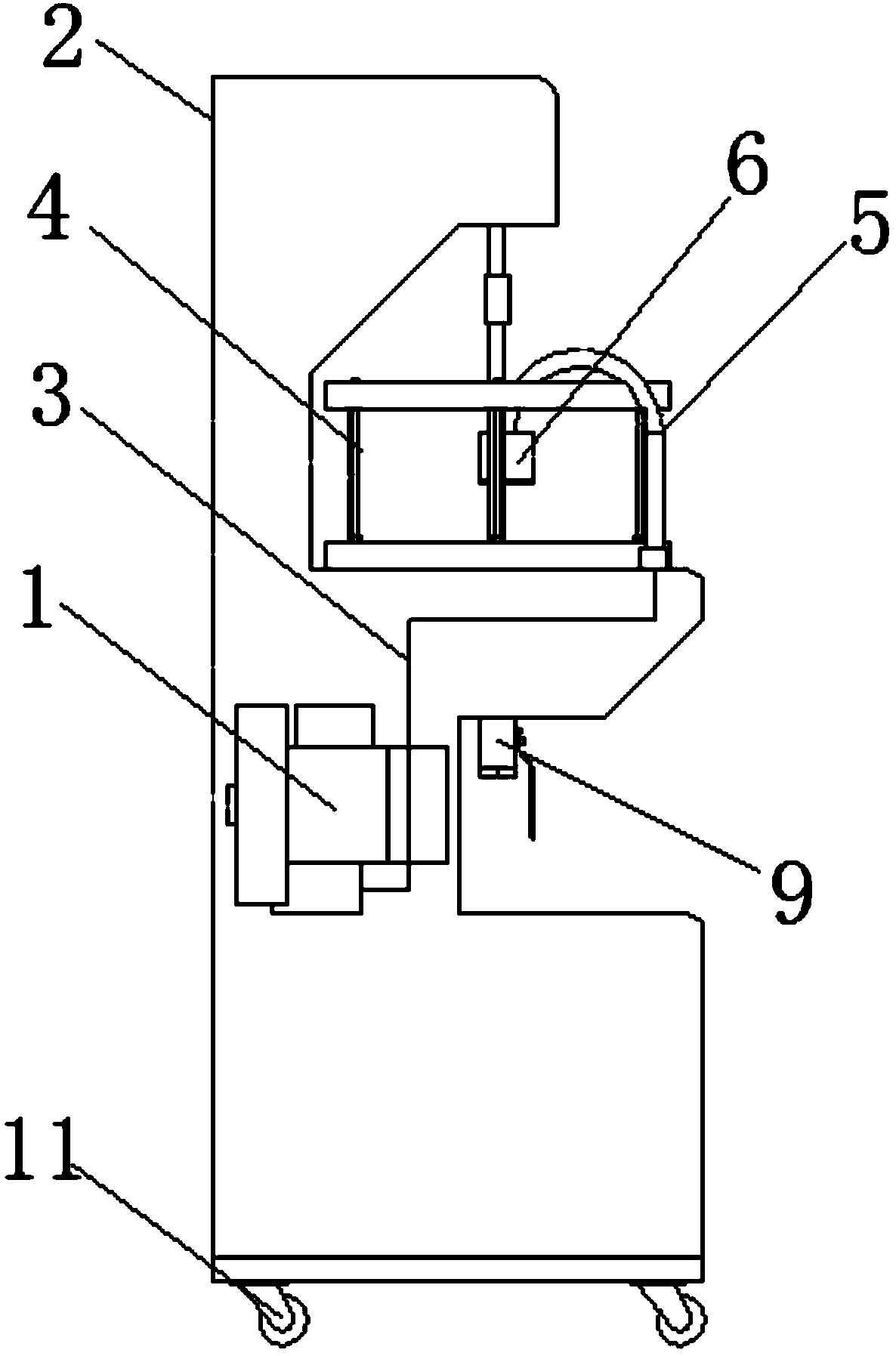 Defoaming structure of concentrating machine and concentrating machine