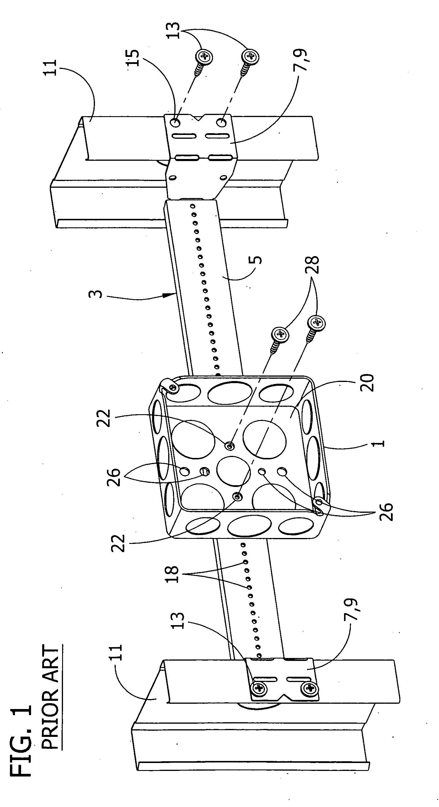 Bracket for mounting an electrical device
