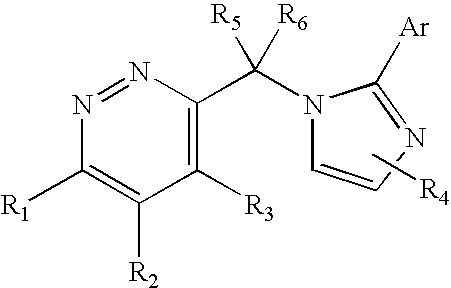 Imidazol-1-ylmethyl pyridazine derivatives