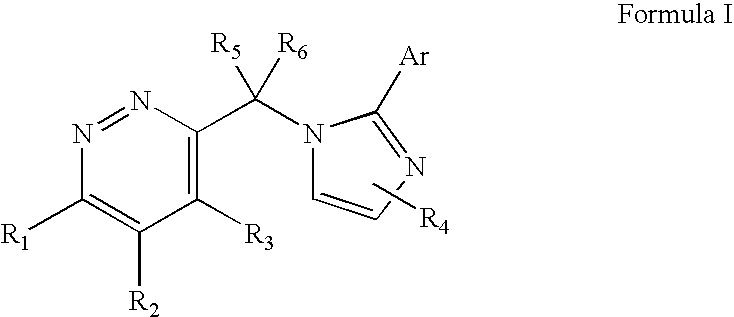 Imidazol-1-ylmethyl pyridazine derivatives