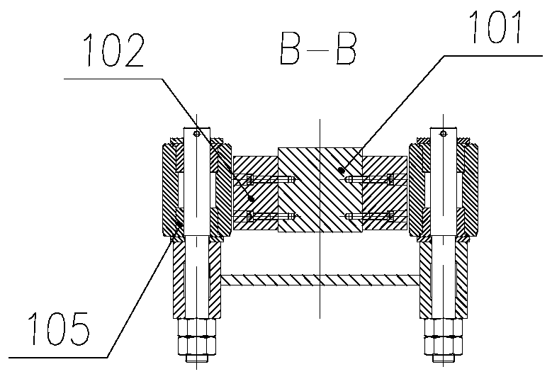 Wide-section dummy bar and guiding device thereof