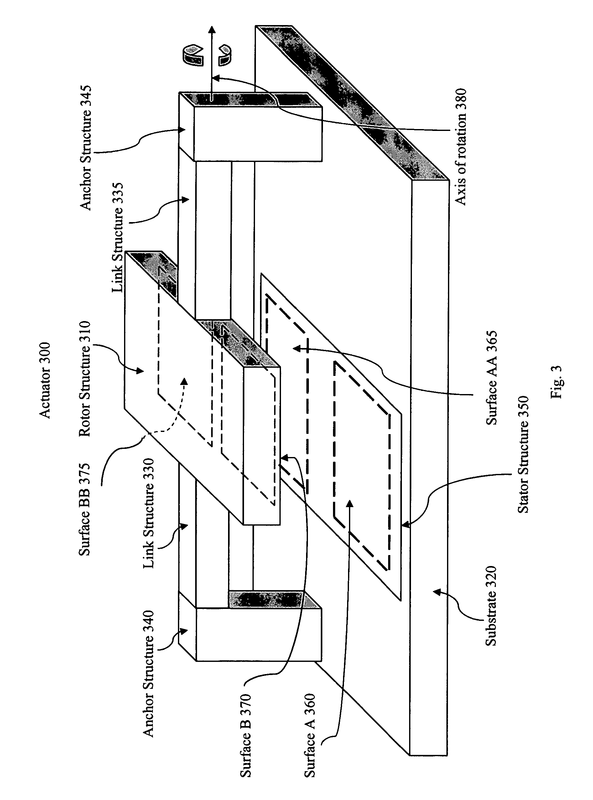 Micro electro mechanical system using comb and parallel plate actuation