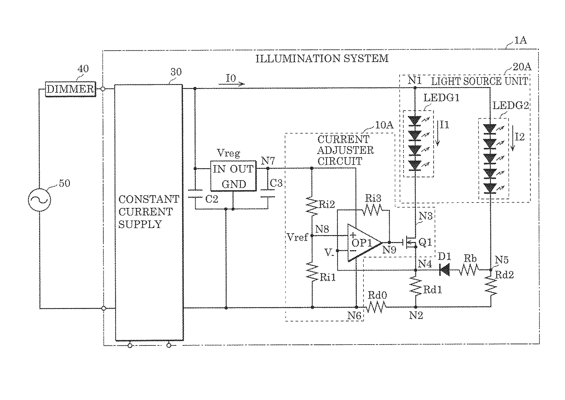 Illumination system and luminaire