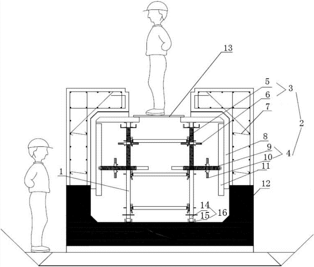 Telescopic movable type formwork driving system, formwork system and construction method of formwork system