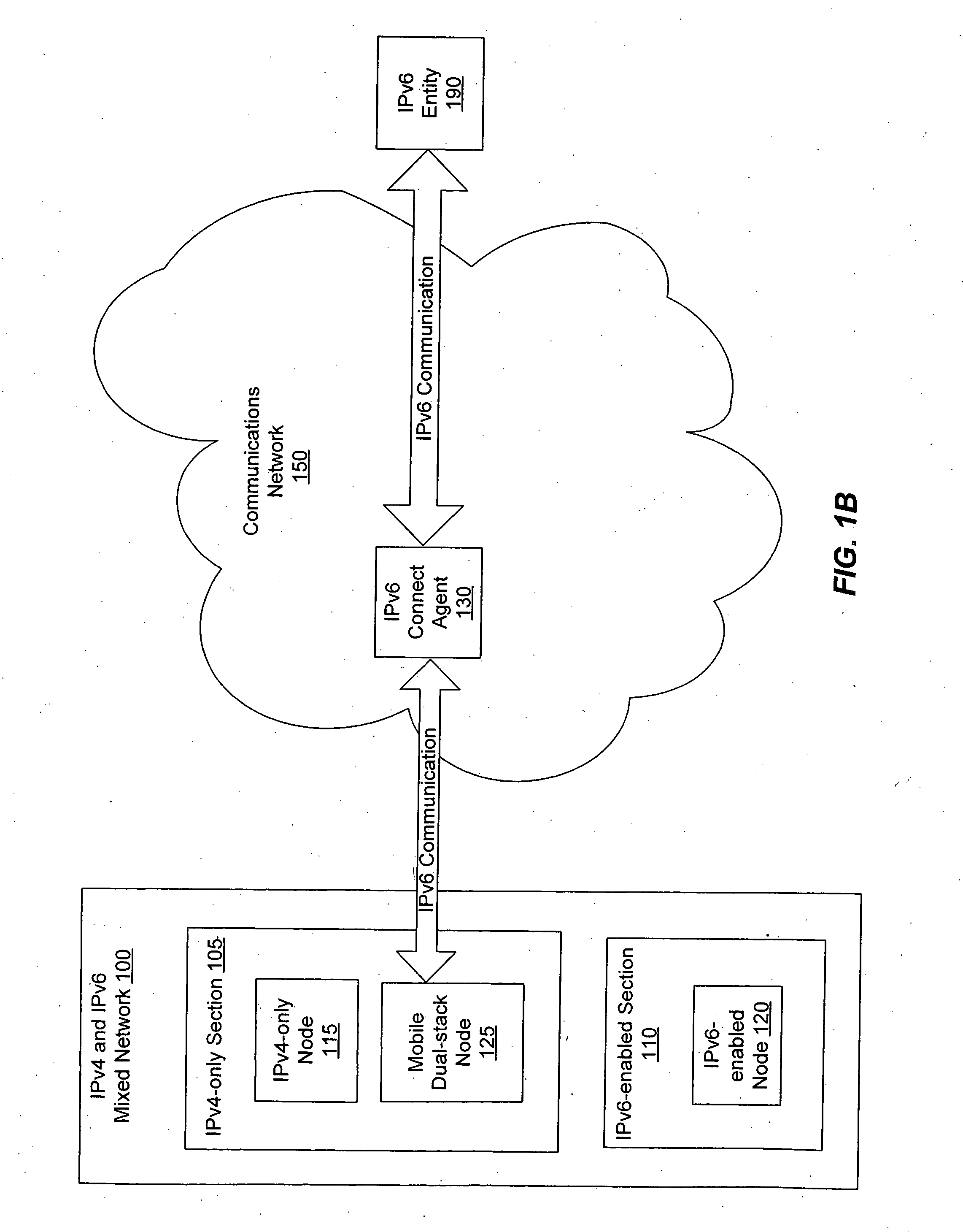 Enabling mobile IPv6 communication over a network containing IPv4 components using ISATAP