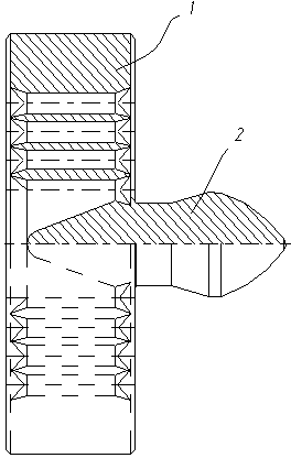 Supercharge mixed flow perforated plate for wood plastic profiled bar extrusion mold