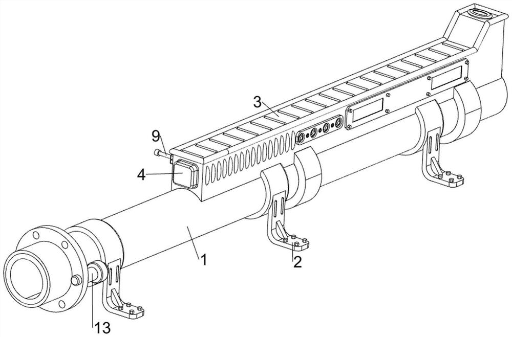 High-density polyethylene drainage device capable of cleaning sludge