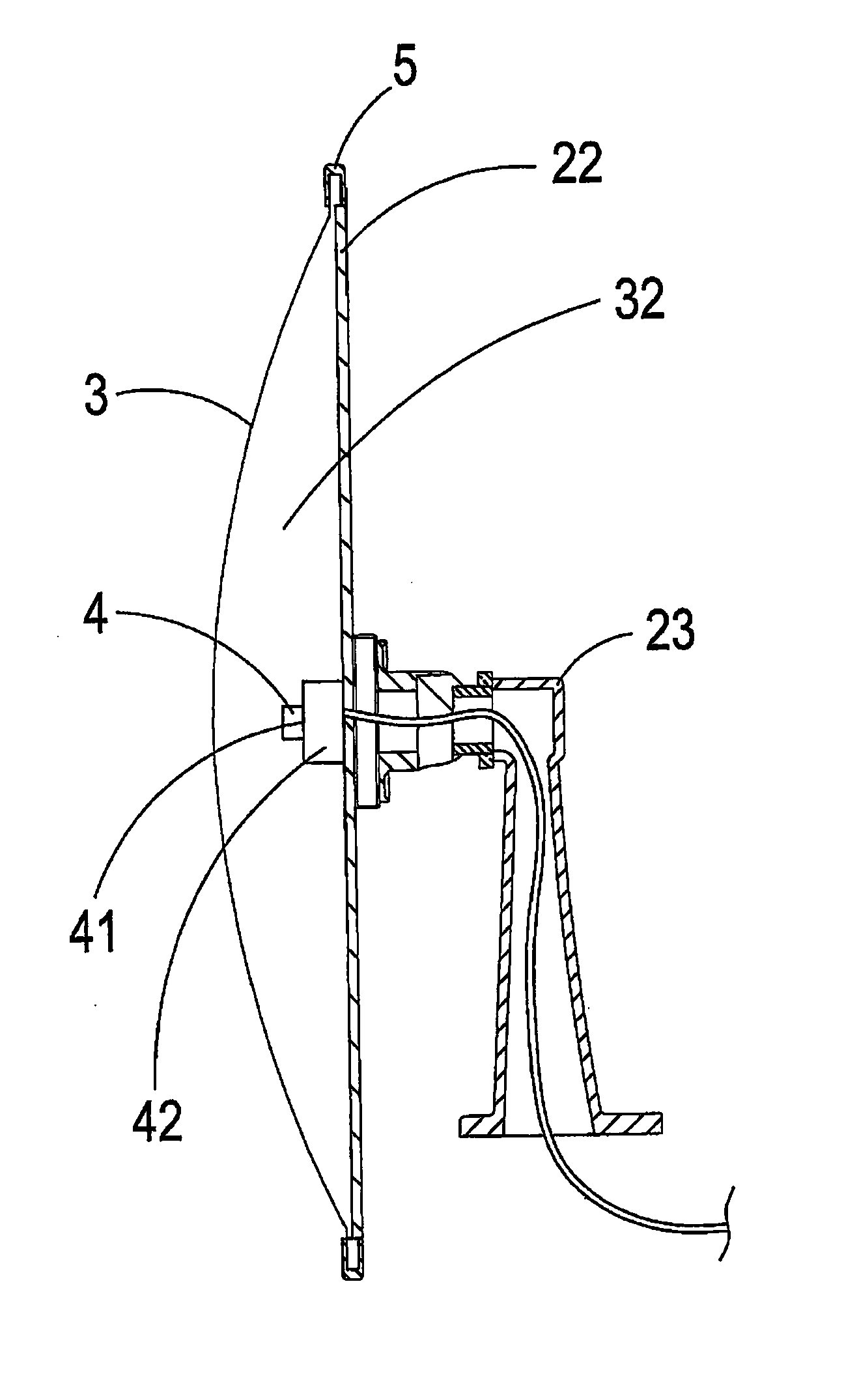 Curved mirror camera