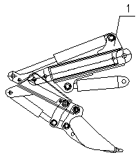 Multi-arm multi-drill drilling-loading-anchoring all-in-one machine with telescopic structure