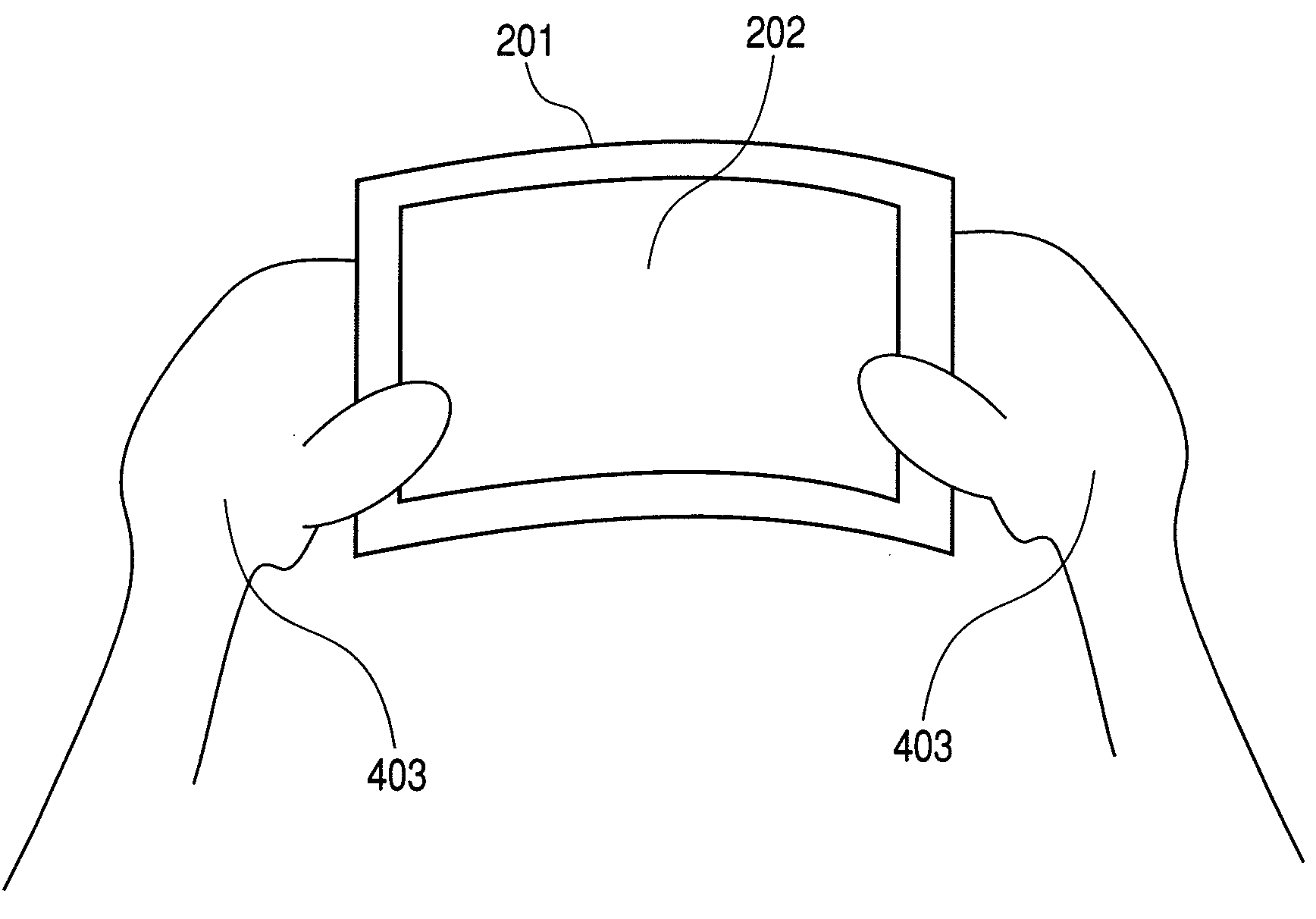 Flexible information display terminal and interface for information display