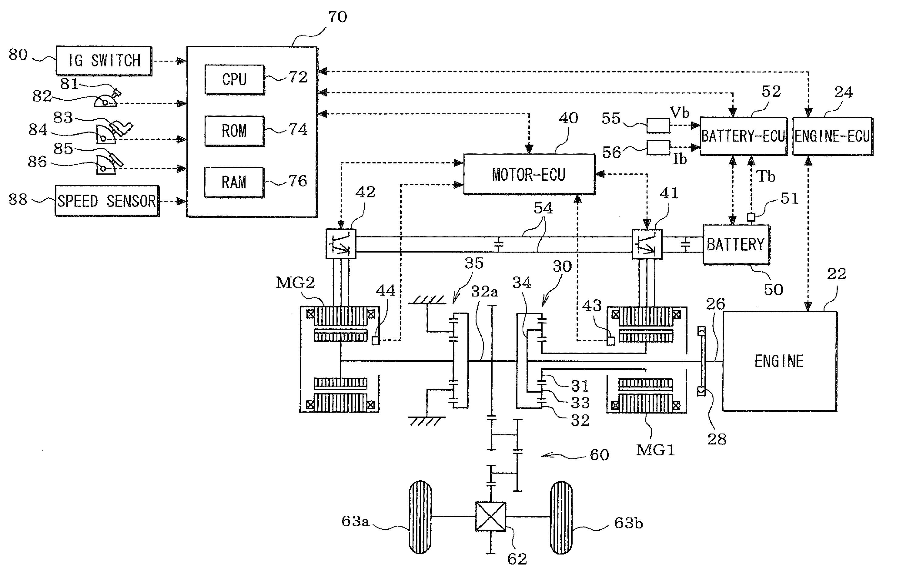Power controller for hybrid vehicle