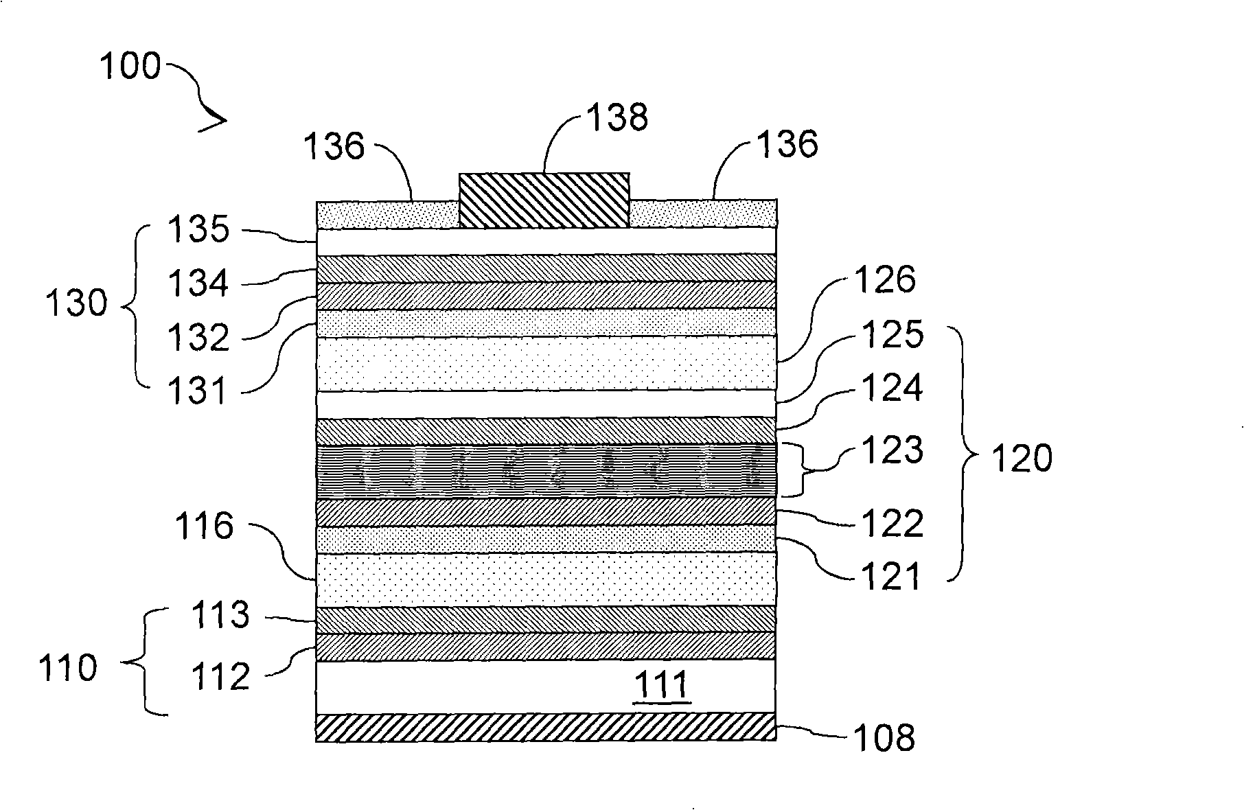Solar cell with morphing type superlattice structure