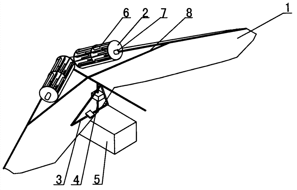 Hang glider device with cross-flow fan