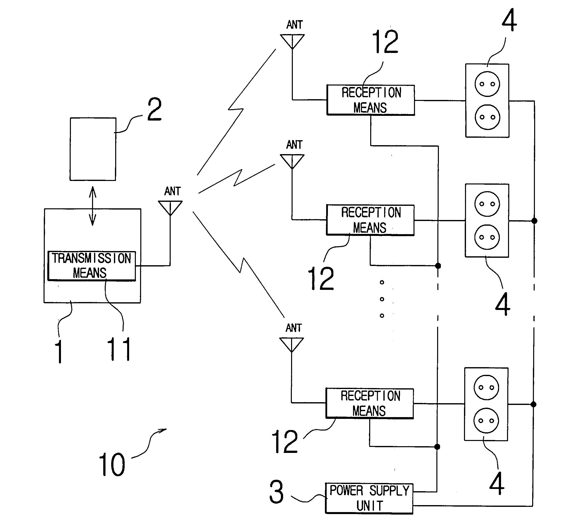 System for turning on and off power using door card key