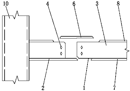 Steel structure box beam connection joint assembling device and an assembling method thereof